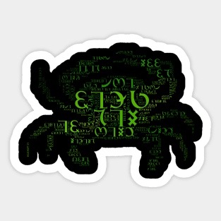 Aeneid Word Cloud (3) Sticker